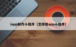 漳州iapp制作小程序（怎样做app小程序）